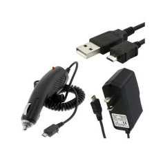 Combo Rapid Car Charger + Home Wall Charger + USB Data Charge Sync Cable for Huawei Pinnacle, Pillar, Impulse 4G, Ascend II, Ascend, Comet, M835, Sony Ericsson Xperia Play 4G, Xperia X10 (Intl)