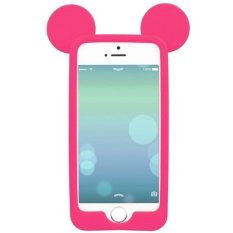 Cute Mickey Mouse Silicone Soft Bumper Case for iPhone SE / 5S / 5 - Pink