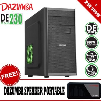 dazumba pc de 230 with psu 380w gratis dazumba speaker portable audiopad dag 08 hitam dazumba pc de 230 with psu 380w gratis dazumba speaker portable audiopad dag 08 hitam