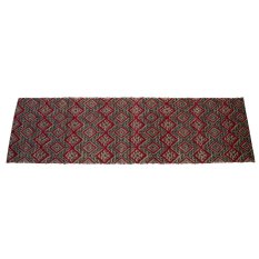 Decoku Table Runner motif Tenun Ikat Merah Taplak Meja 125x36 cm