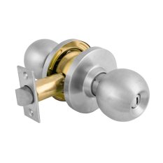 Dekkson Kunci Pintu Kamar Mandi Bulat 60 mm - DKS-8587-BK-SSS
