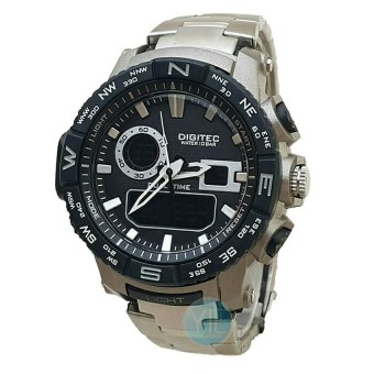 digitec jam tangan pria rantai silver digital hitam dg digitec jam tangan pria rantai silver digital hitam dg