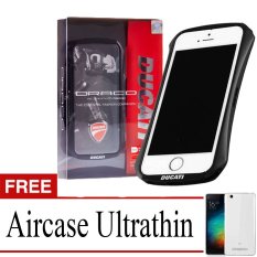 Draco Ventare Bumper Ducati For iPhone SE / 5S / 5 - Hitam + Gratis Ultrathin