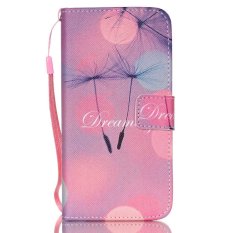 Dreaming Lancase Strap Wallet Leather Case With TPU Cover for Samsung Galaxy S6 (Purple)