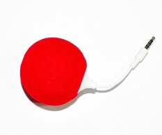 Eican SP01 Mini Sponge Balloon Ball Music Gift Speaker (Red) (Intl)