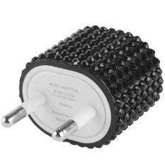 EU Plug Diamond Encrusted Travel Charger for iPhone / iPad / iPod / Samsung / Sony Ericsson / Nokia / LG, 5V / 1A(Black)