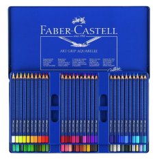 Faber-Castell Art GRIP Aquarelle Watercolor Pencils, tin of 60 (Export) - Intl