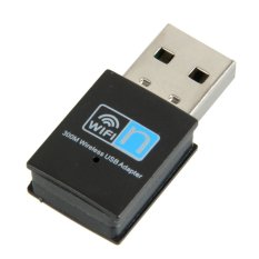 Fancytoy Faster 300M USB WiFi Wireless LAN 802.11 n/g/b Adapter Nano Network 300Mbps Black - INTL