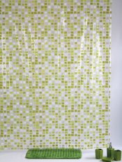 Fantasy PVC Shower Curtain Mozaic / Tirai Kamar Mandi