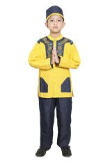Fayrany Busana Muslim Anak Koko Denim FKD-002B - Set - Kuning