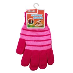 Fio-Online - Sarung Tangan Wanita - Salur pink hot pink