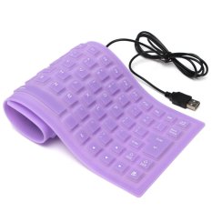 Flexible 85 Keys Travel USB 2.0 Keyboard Silicone for Surface Pro 2 3 PC Laptop- Intl