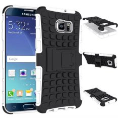 For LG Magna G4C G4 Mini H525N LS751 C90 Heavy Duty Denfender Impact Hybrid Armor Hard Case With Kick-Stand (White)