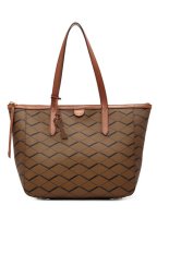 Fossil Sydney Shopper Zigzag - Brown Multicolor