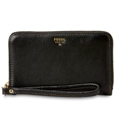 Fossil Sydney Zip Phone Wallet - Black