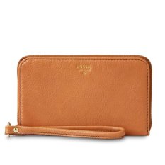 Fossil Sydney Zip Phone Wallet - Camel