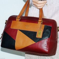 Fossil Tas Wanita - Amanda Satchel Multi - Merah Marun