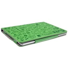 Foxnovo 4-in-1 Cute Magic Girl Pattern Folding Smart PU Cover for iPad Air /iPad 5 (Green) - Intl