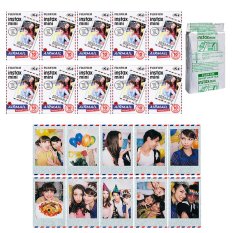 Fujifilm Instax Mini Airmail Instant 100 Film for Fuji 7s 8 25 50s 70 90 / Polaroid 300 Instant Camera / Share SP-1 Printer - INTL