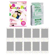 Fujifilm Instax Mini Candy Pop Instant 10 Film for Fuji 7s 8 25 50s 70 90 / Polaroid 300 Instant Camera / Share SP-1 Printer - INTL