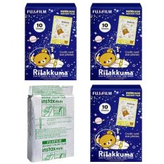 Fujifilm Instax Mini Rilakkuma Space Instant 30 Film for Fuji 7s 8 25 50s 70 90 / Polaroid 300 Instant Camera / Share SP-1 Printer (Intl)