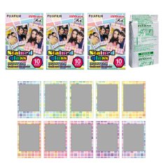 Fujifilm Instax Mini Stained Glass Instant 30 Film for Fuji 7s 8 25 50s 70 90 / Polaroid 300 Instant Camera / Share SP-1 Printer - INTL