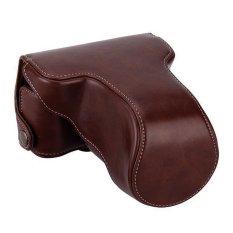 Fujifilm X-A2/X-A1/X-M1 Leather Bag/Case/Tas Kamera - Coklat Tua