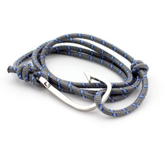 cowok tangan gelang untuk Paracord Gelang Gelang  Tali Abu Lazada  Abu STD004 Gelang  Cowok