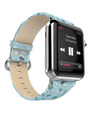 Genuine Leather Fairy Tale Series Watchband Stainless Steel Classic Buckle for Apple Watch 38mm (Color: Multicolor) - Intl