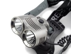 Genwiss 6000 lumens 2 x CREE XM-T6 LED Aluminum alloy Headlamp Torch headlight Flashlight 3 Modes super T6 for Camping Biking Hunting (include 2 x 5000mAh 18650 battery + Charger + Car Charger)