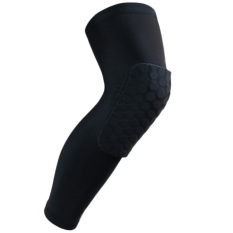 GETEK 1PC Basketball Crashproof Antislip Knee Leg Long Sleeve Protector Honeycomb Pad M (Black) - Intl