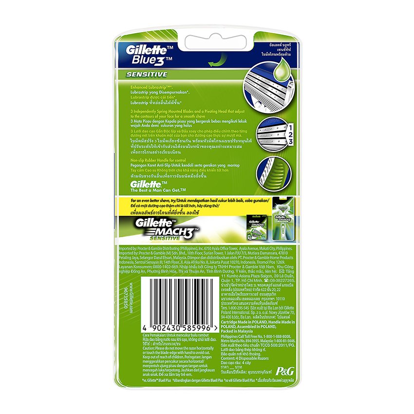 gillette pisau cukur blue 3 disposable sensitive isi 4 lazada indonesia gillette pisau cukur blue 3 disposable sensitive isi 4 lazada indonesia