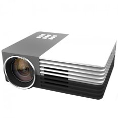 GM50 Mini LED Projector 150Lumens Home Theater Cinema For VideoGames TV Movie USB VGA HDMI AV(Black and White) - Intl