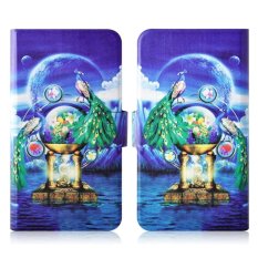 God Beast Rosefinch Lotus Moon PU Leather Flip Case Cover For LG Optimus L9 P760 P765