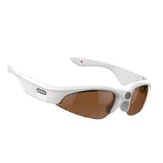Gogloo 32GB (White frame, Brown lenses) POV Full HD 1080P Sport Polarized Sunglasse Action Camera Mini DV DVR for bikers golf- Intl