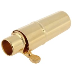 Gold Plated Metal Soprano Saxophone Mouthpiece 5 for Classical Music - Intl