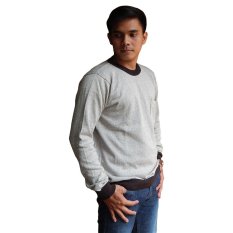 Gomuda Sweater Rajut Pria O-Neck Blur Choco