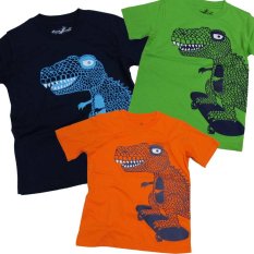 Gran Exito Baju Kaos Oblong Tee Anak Dino (Navy)