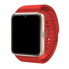 GT08 Bluetooth Smartwatch Smart Watch with SIM Card Slot and 2.0MP Camera for iPhone / Samsung and Android Phones (Red)- Intl