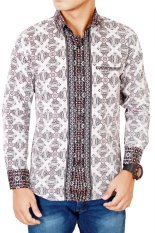 Gudang Fashion - Batik Slim Fit Lengan Panjang - Coklat