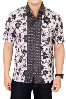 gudang fashion kemeja pendek batik white lazada gudang fashion kemeja pendek batik white lazada