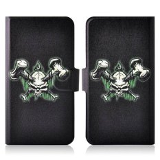 Hammer Design Skull PU Leather New Flip Case Cover For LG Optimus L9 P760 P765