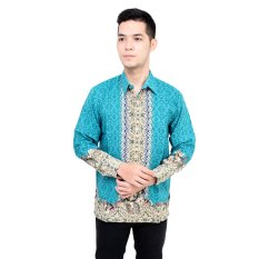 Hansen & Lisa Kemeja Batik Semi Sutra Lengan Panjang BSTR 232 - Tosca