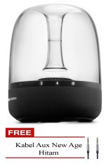 Harman Kardon Aura Studio Wireless Speaker System - Hitam + Gratis Kabel Aux New Age