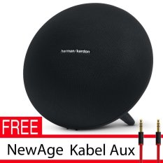 Harman Kardon Onyx Studio 3 Bluetooth Portable Speaker - Hitam + Gratis New Age Aux Cable