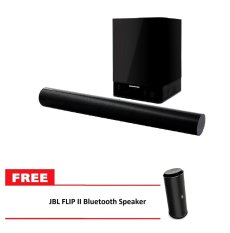 Harman Kardon Soundbar SB 16 dan Harman Kardon Subwoofer SB 15 Wirelees - Hitam Free JBL Flip 2