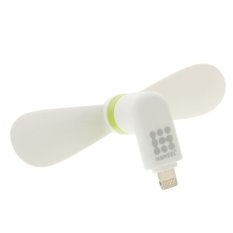 HAWEEL 3.5 inch Fashion Portable 8 Pin USB Phone Mini Fan with Two Leaves for iPhone 6 and 6 Plus / iPhone 5 and 5S / iPad Air(White) (Intl)