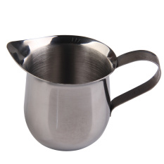 HDL New Stainless Steel Coffee Shop Small Milk Cream Waist Shape Cup Jug 3OZ (Intl)