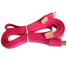 HDMI Kabel 3m Flat Versi 1.4 - Pink