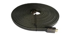 HDMI-Kabel HDMI Flat Cotton Net 10M - Black